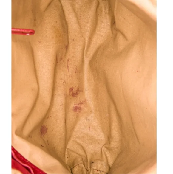 Bottega Veneta Authentic Red Suede Crossbody Bag - Picture 5 of 6